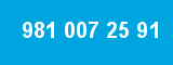 981 007 25 91 981 007 25 91